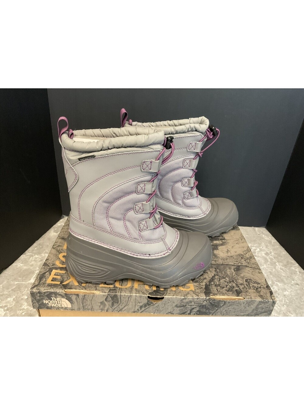 New! Youth’s Girls The NORTH FACE Alpenglow IV Waterproof Winter Boots. Size 3Y.